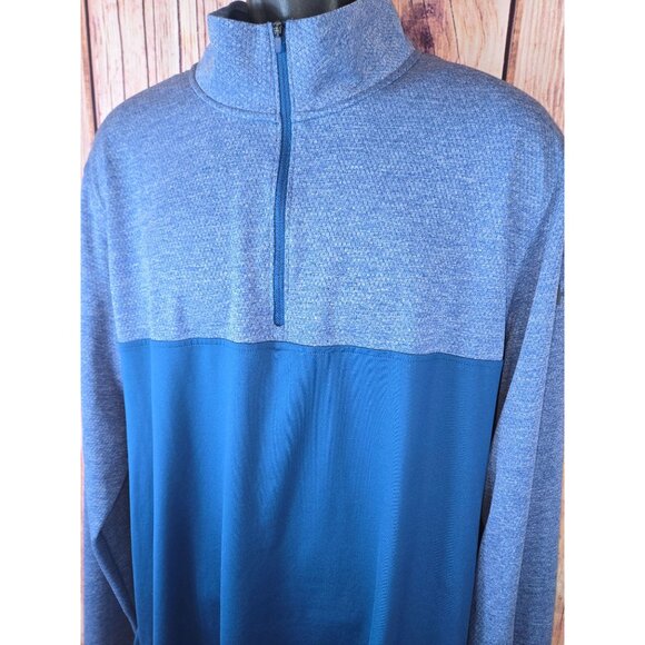 Under Armour Mens Loose Fit 1/2 Zip Pullover XXL Blue  Activewear - Picture 4 of 8